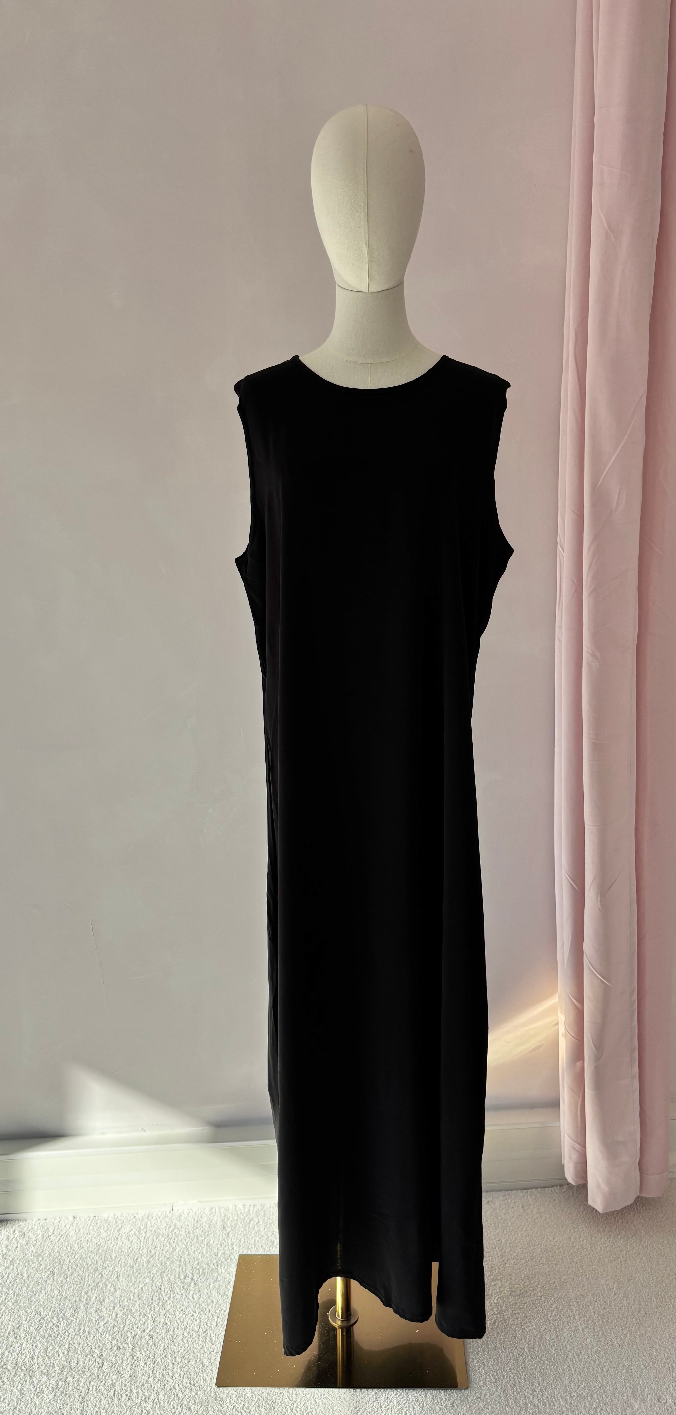 Sous robe soie de medine - Noir