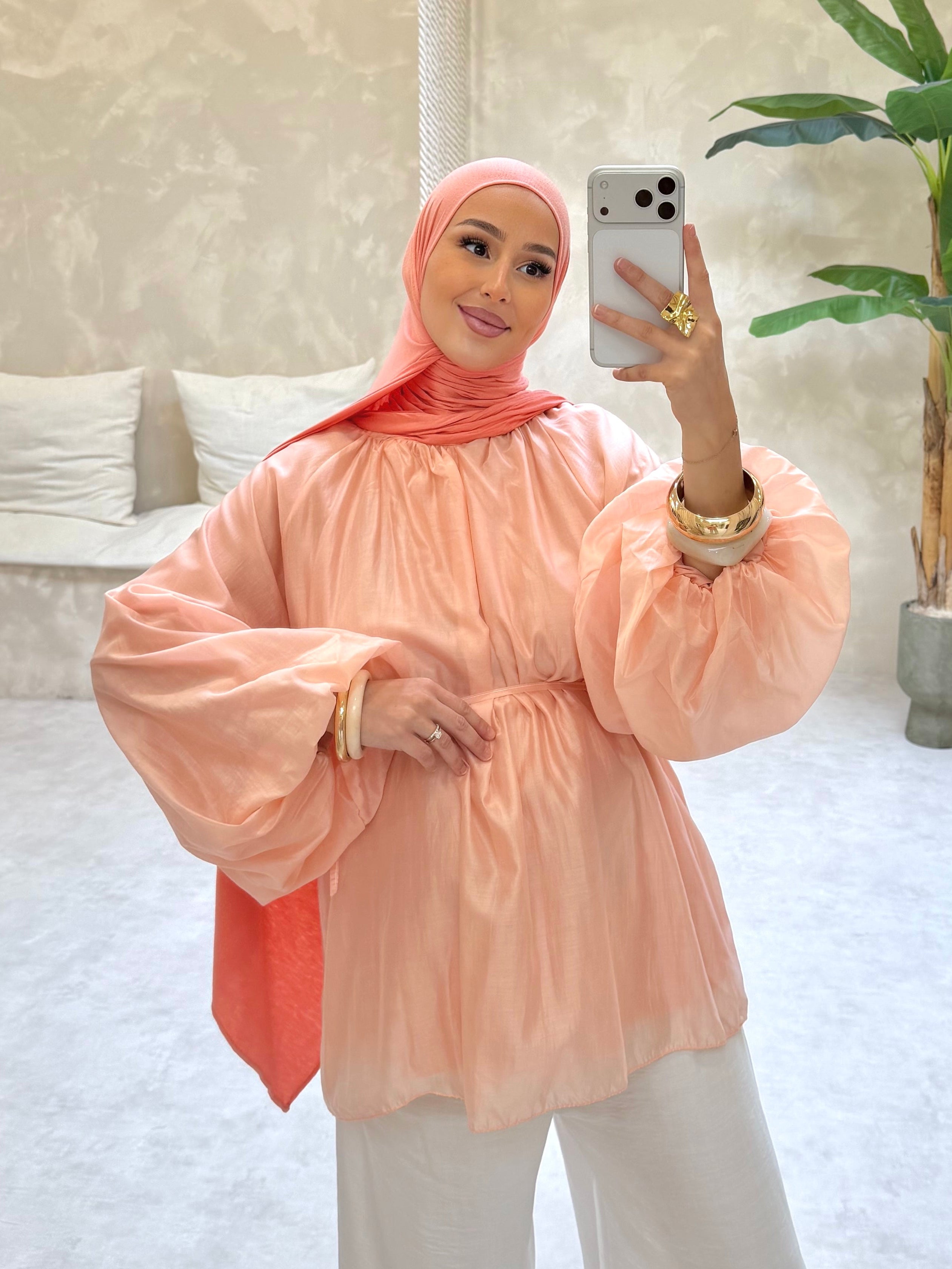 Chemisier MEYA - corail