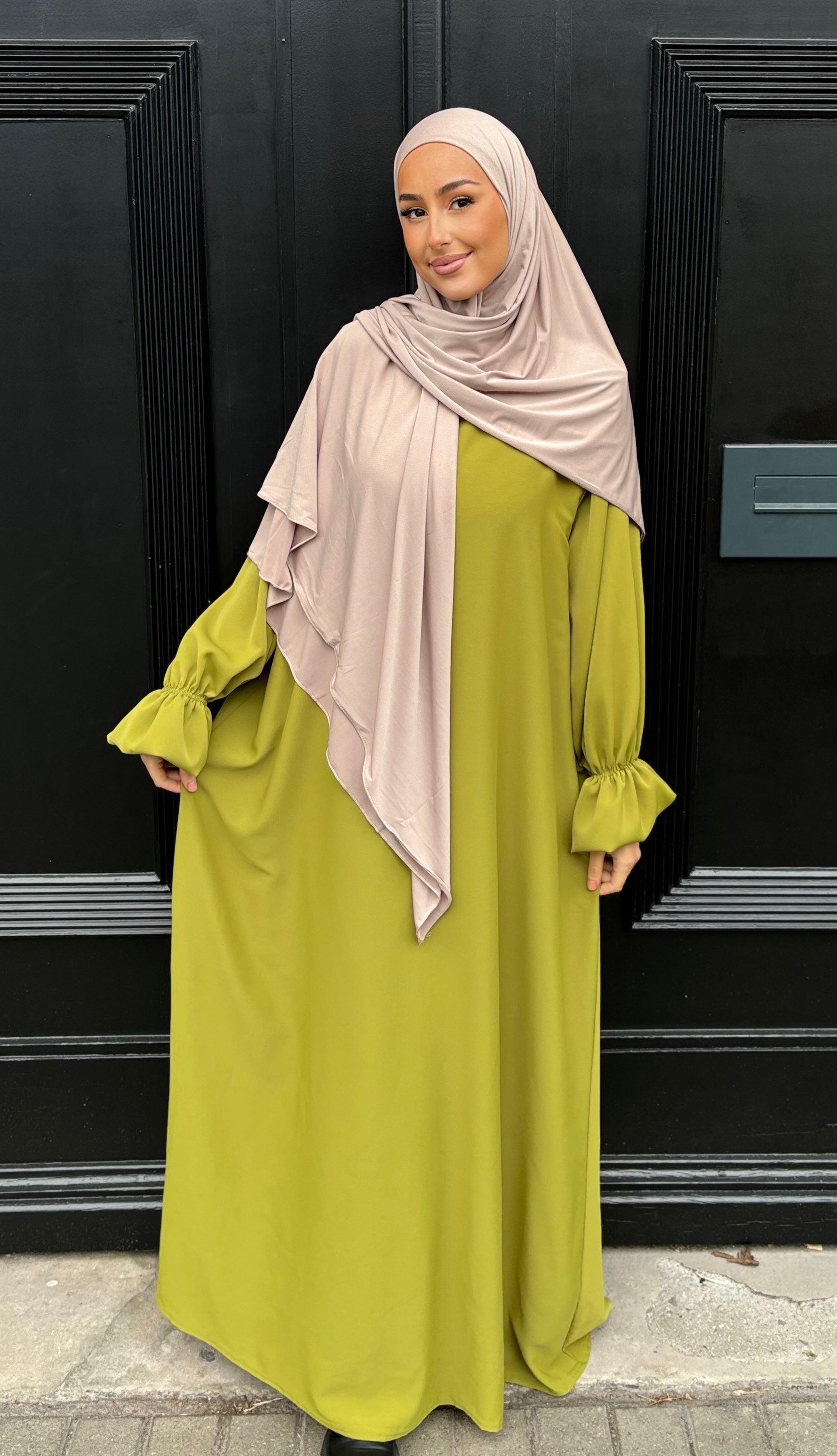 Abaya chouchou - vert olive