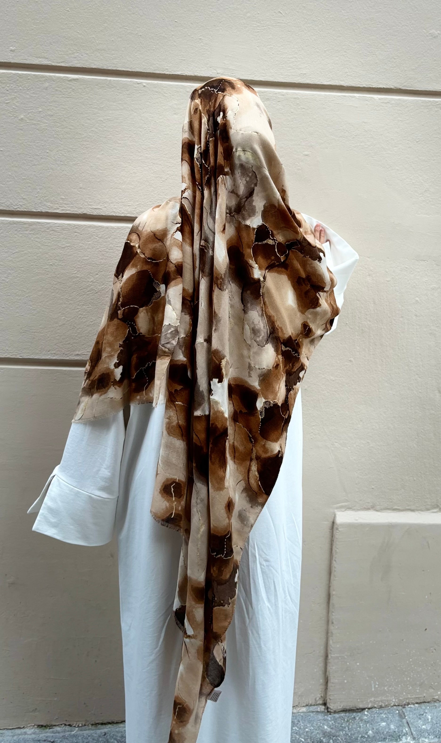 Voile Tie And Die - caramel doré