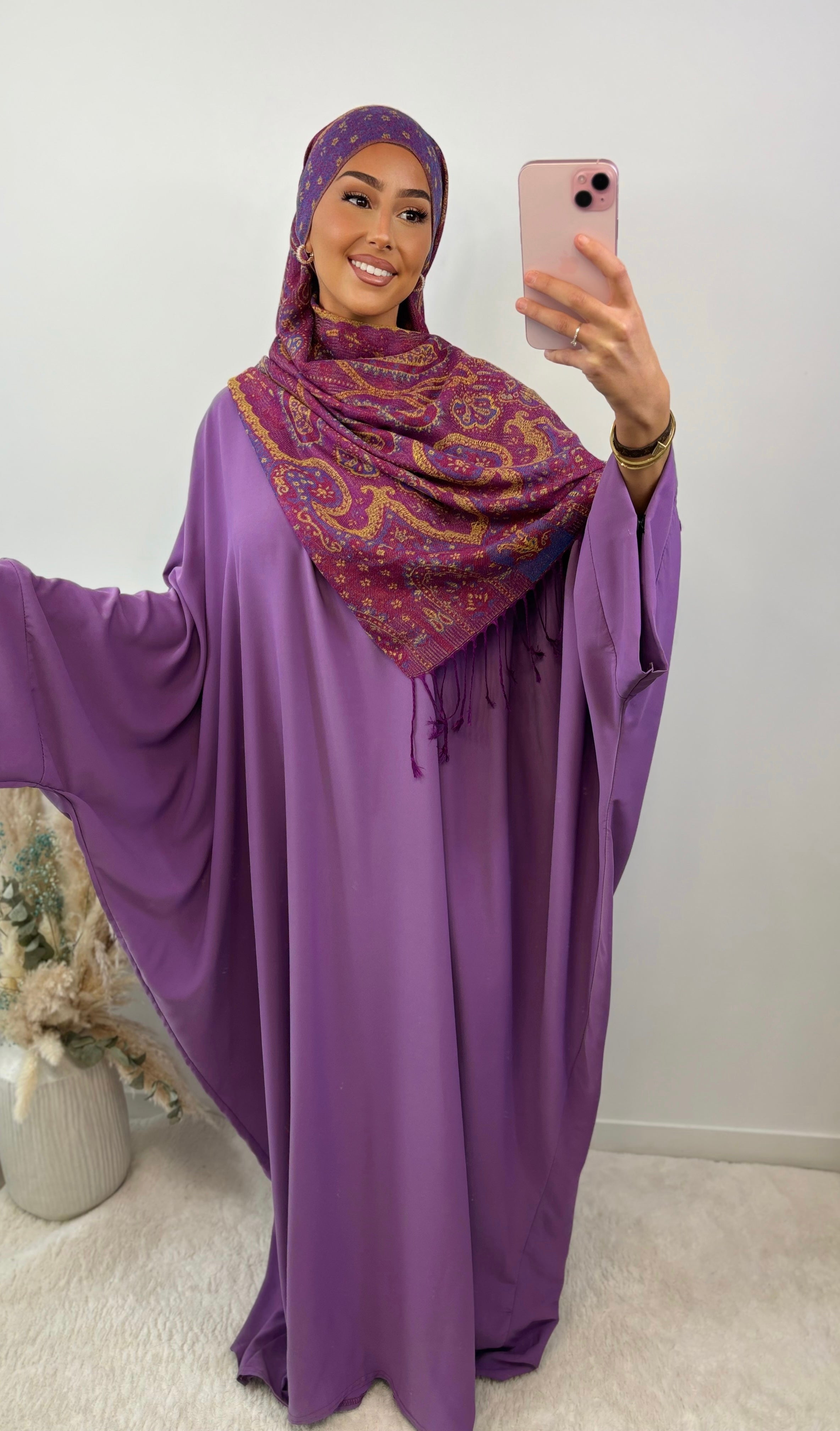 Abaya FARACHA - Plum