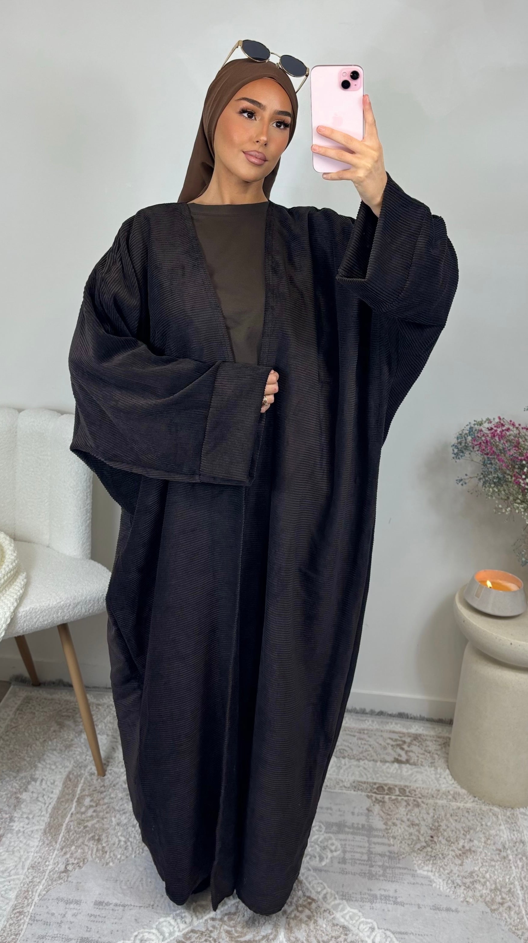 Kimono NYLA - marron foncé