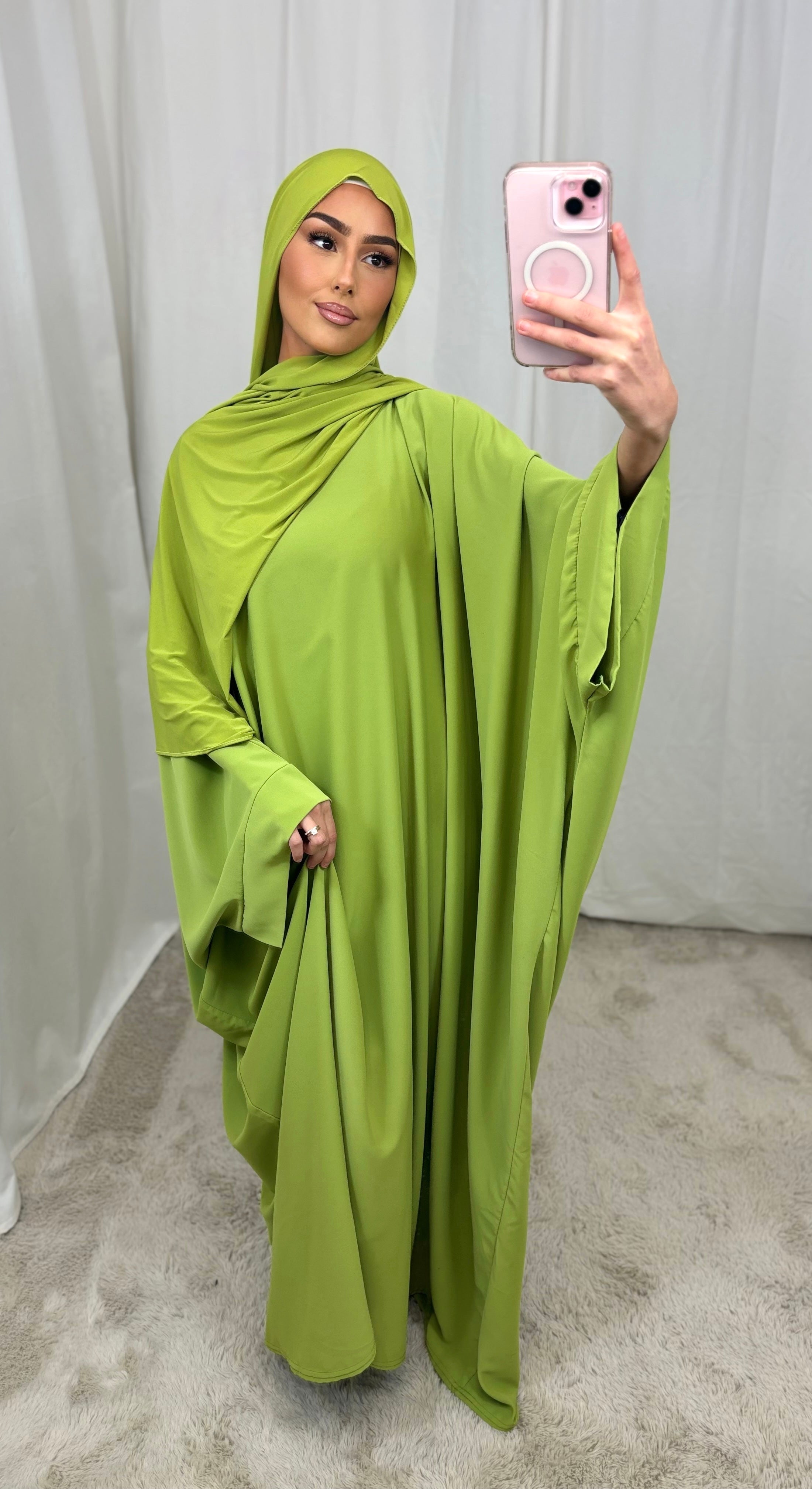 Abaya FARACHA -vert Olive