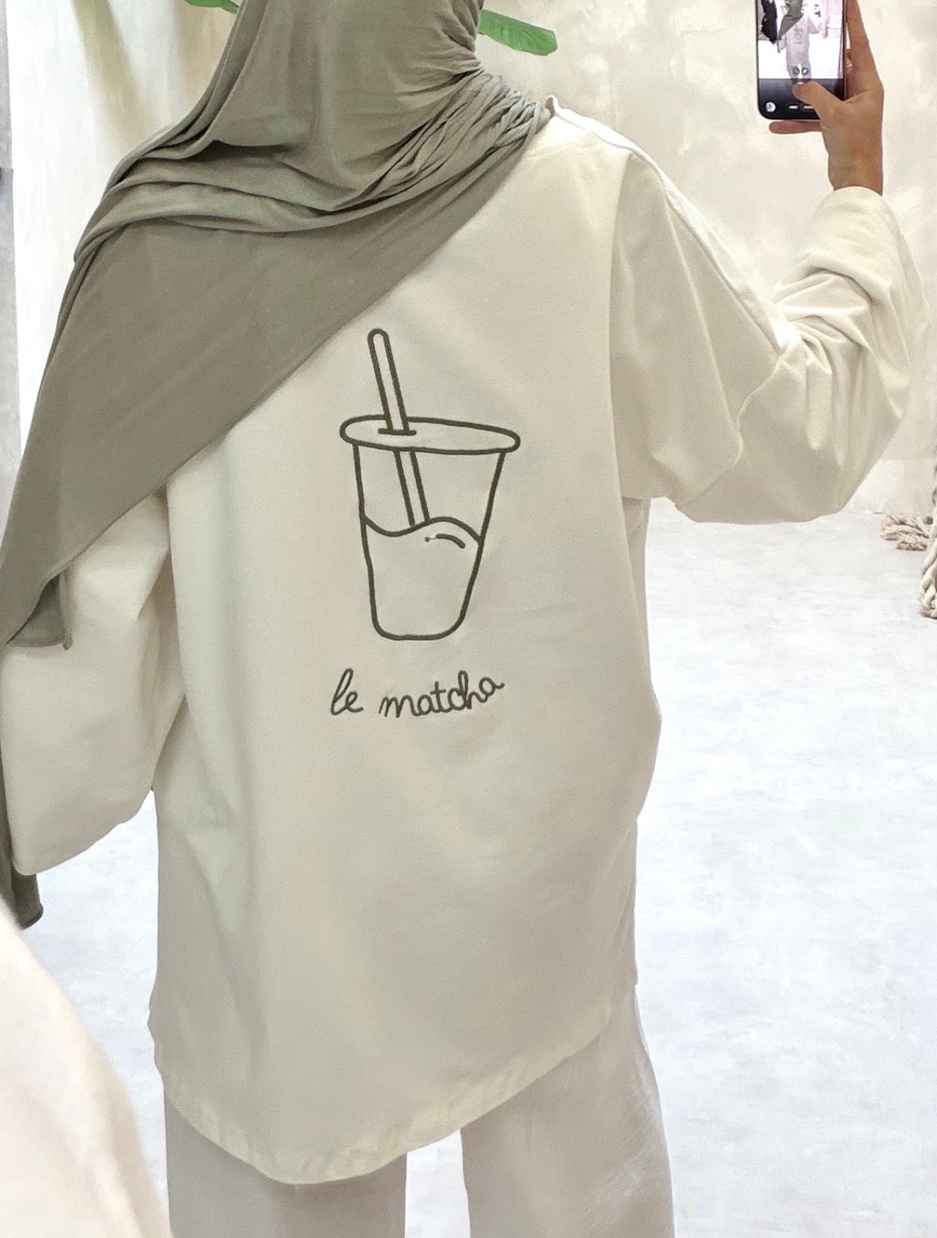 Tee shirt MATCHA - blanc