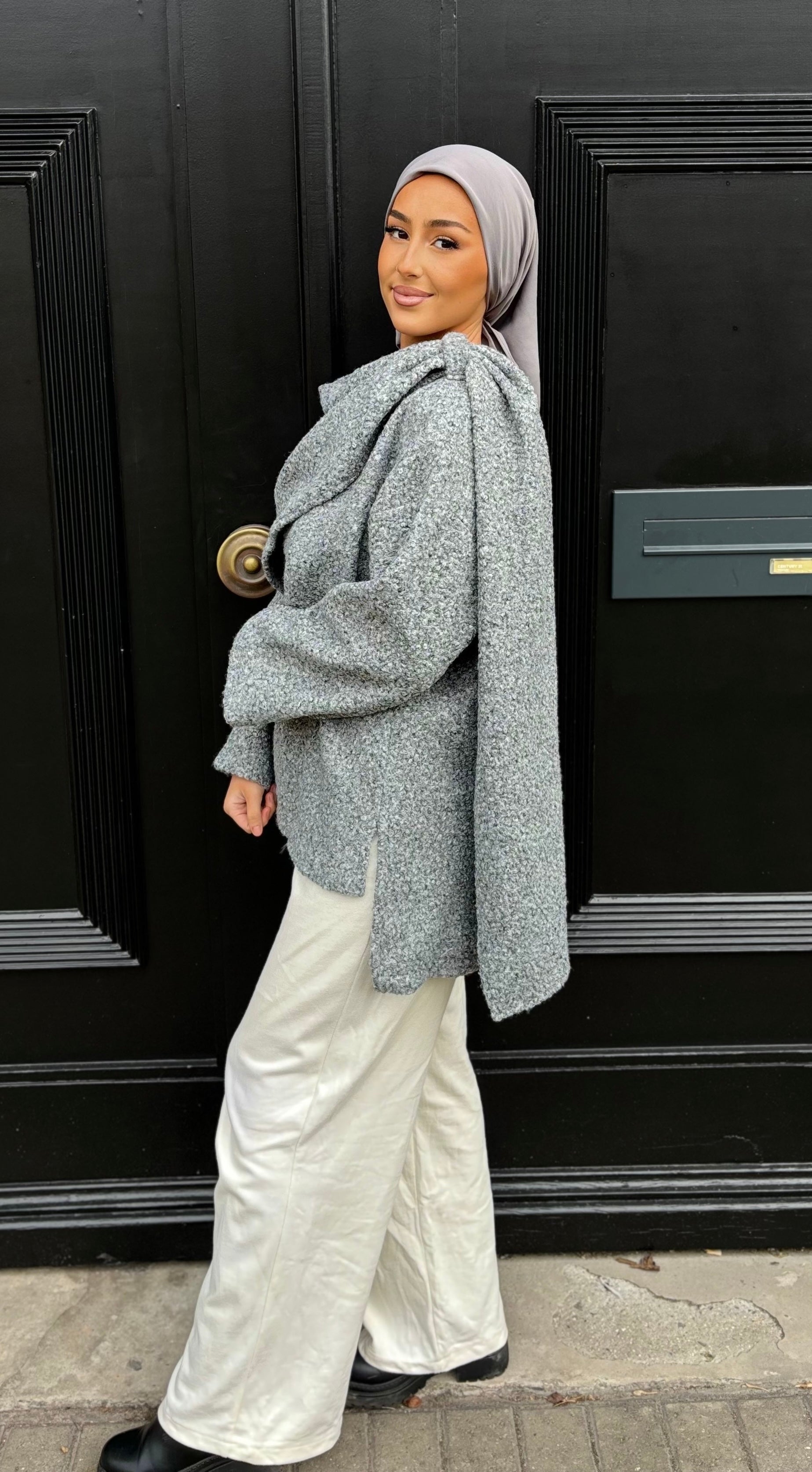 Manteau court Polar - Grey
