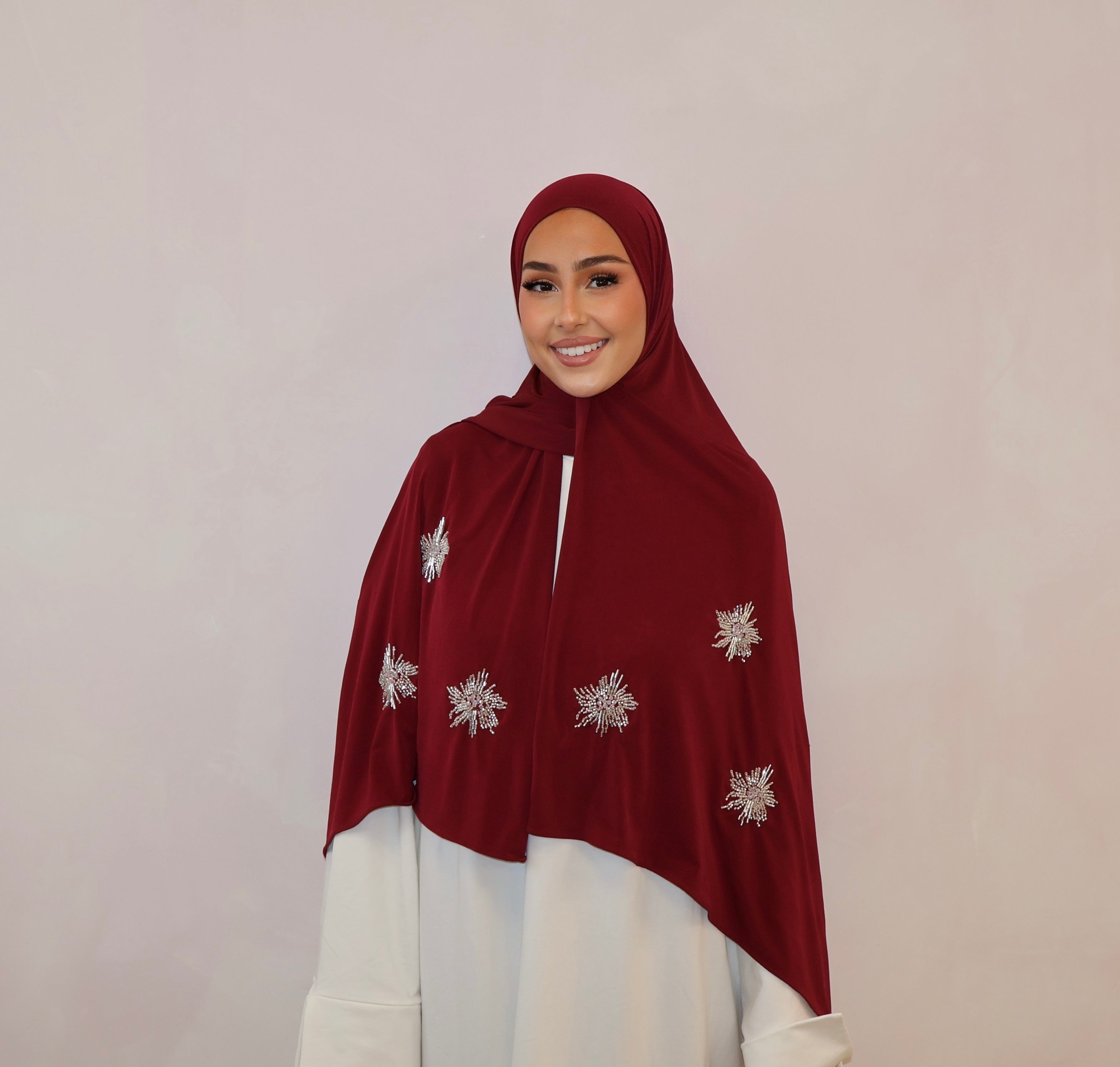 Jersey Premium de Luxe SEDEF perlé - bordeaux