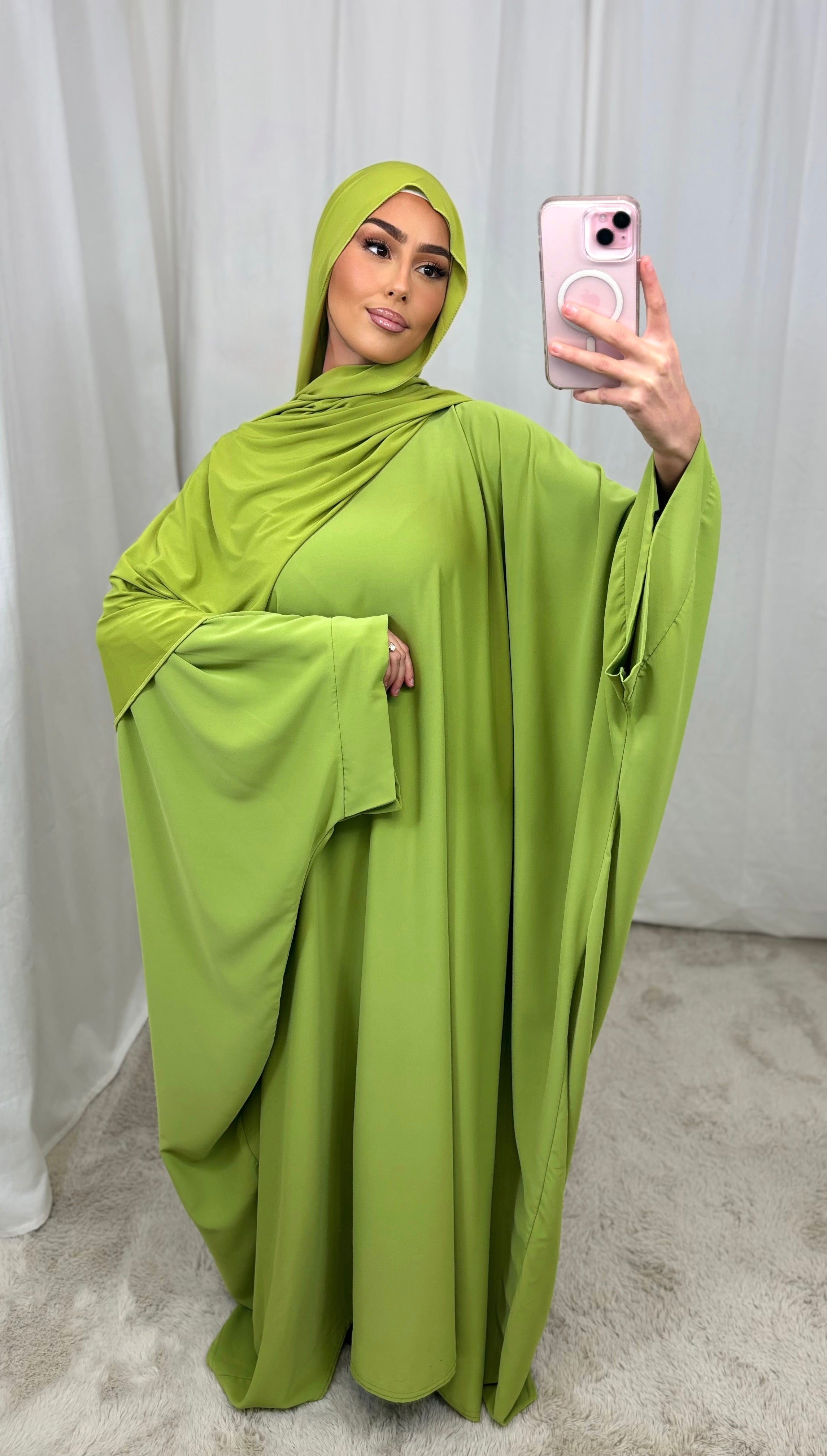 Abaya FARACHA -vert Olive