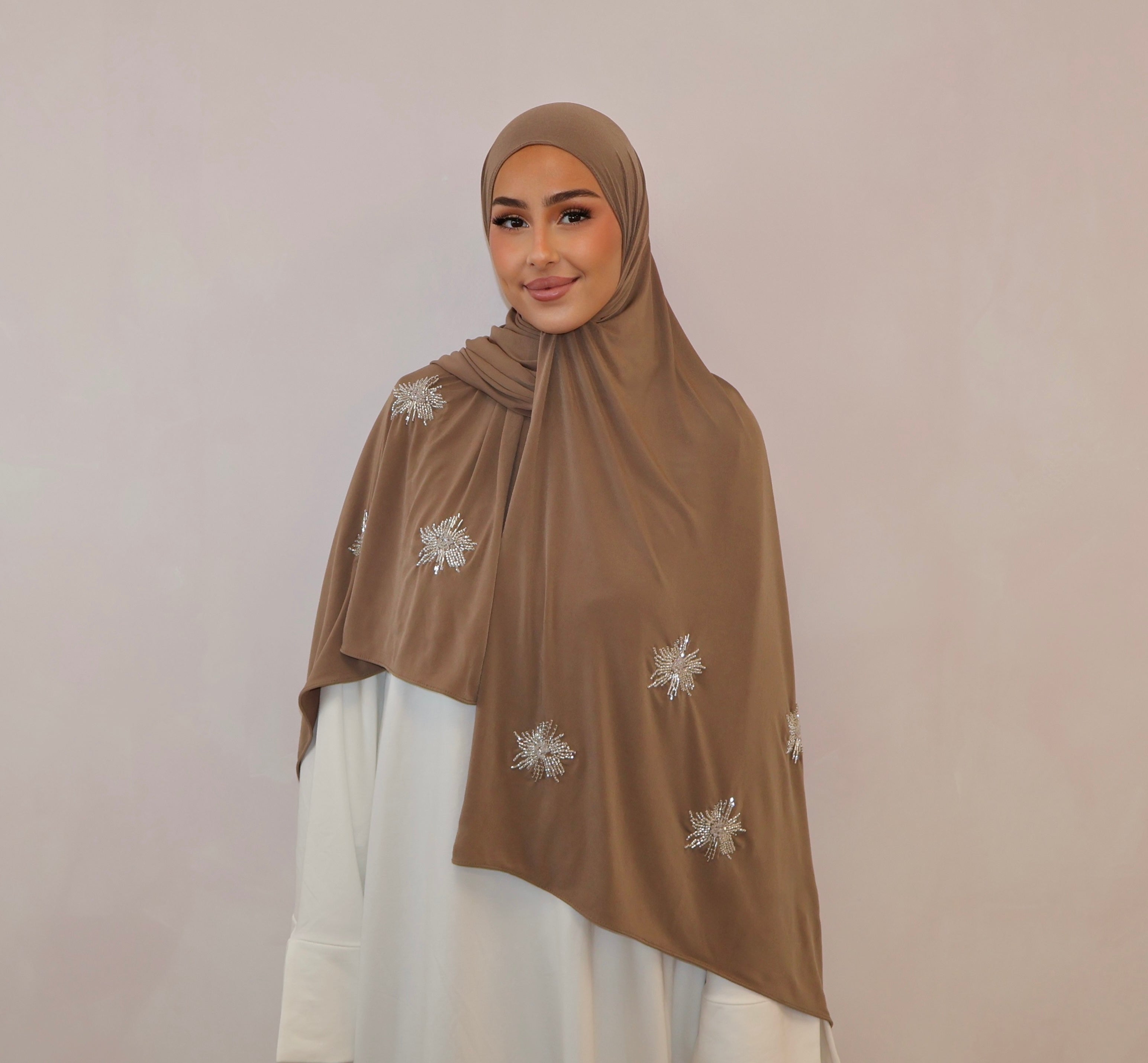Jersey Premium de Luxe SEDEF perlé - chocolat Brown