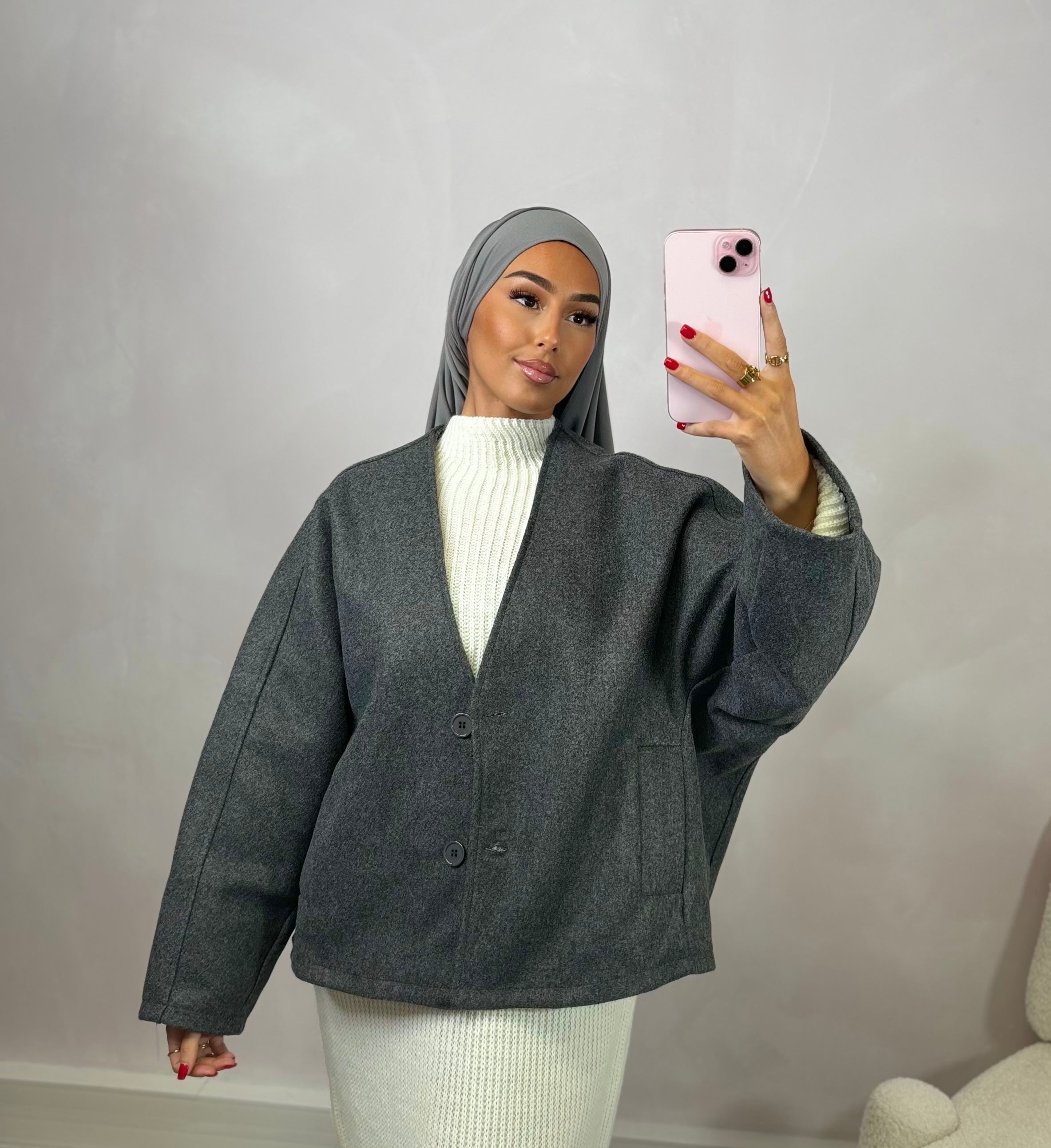 Veste cardigan - gris anthracite