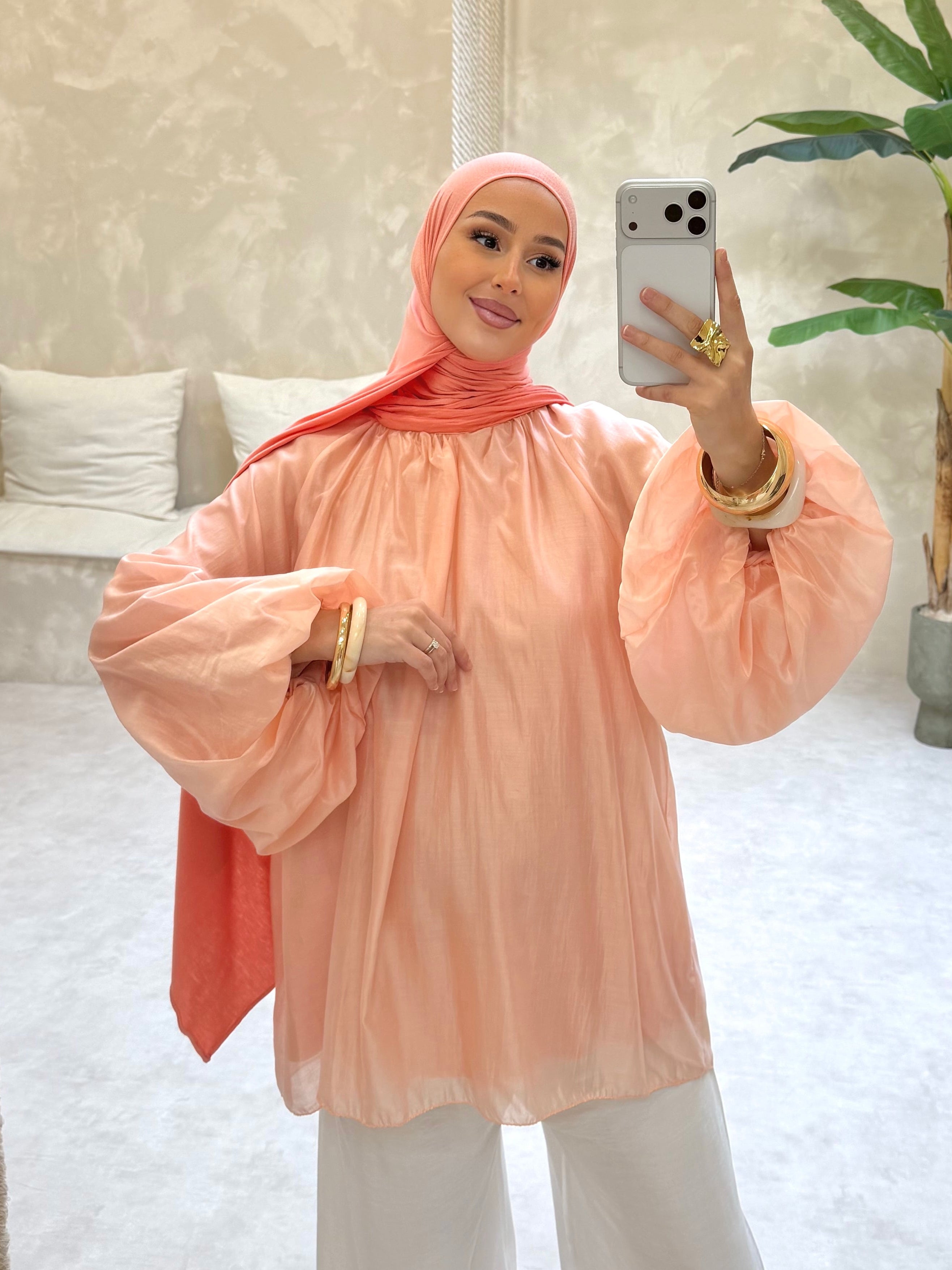 Chemisier MEYA - corail