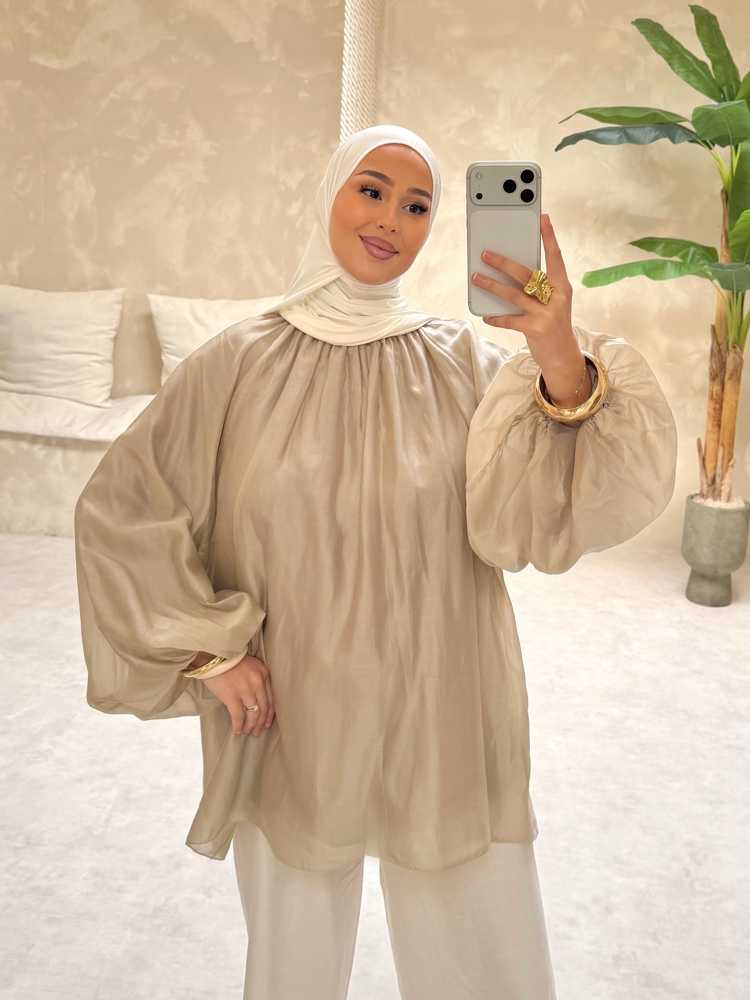 Chemisier MEYA - Taupe