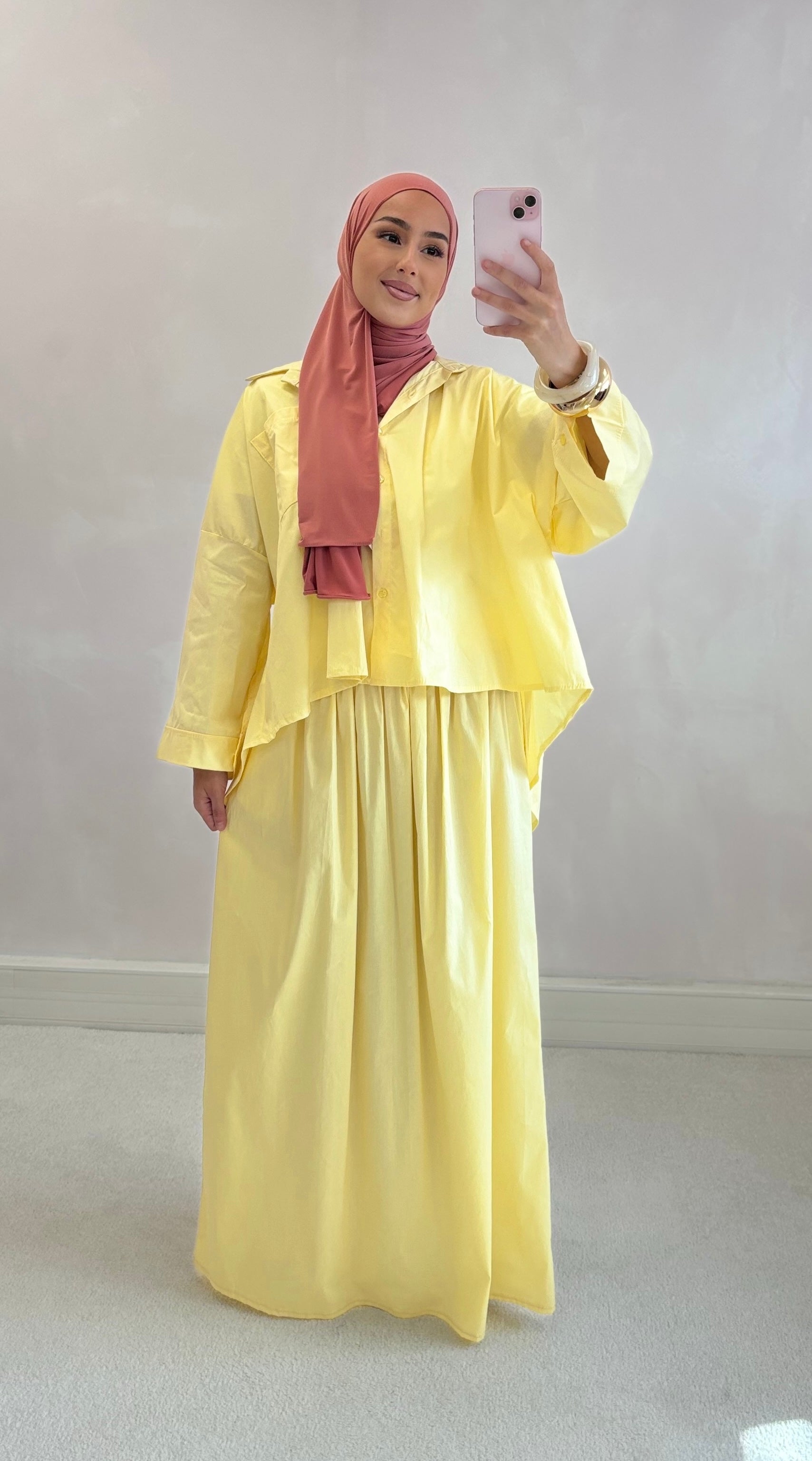 LEYA Shirt - pastellgelb