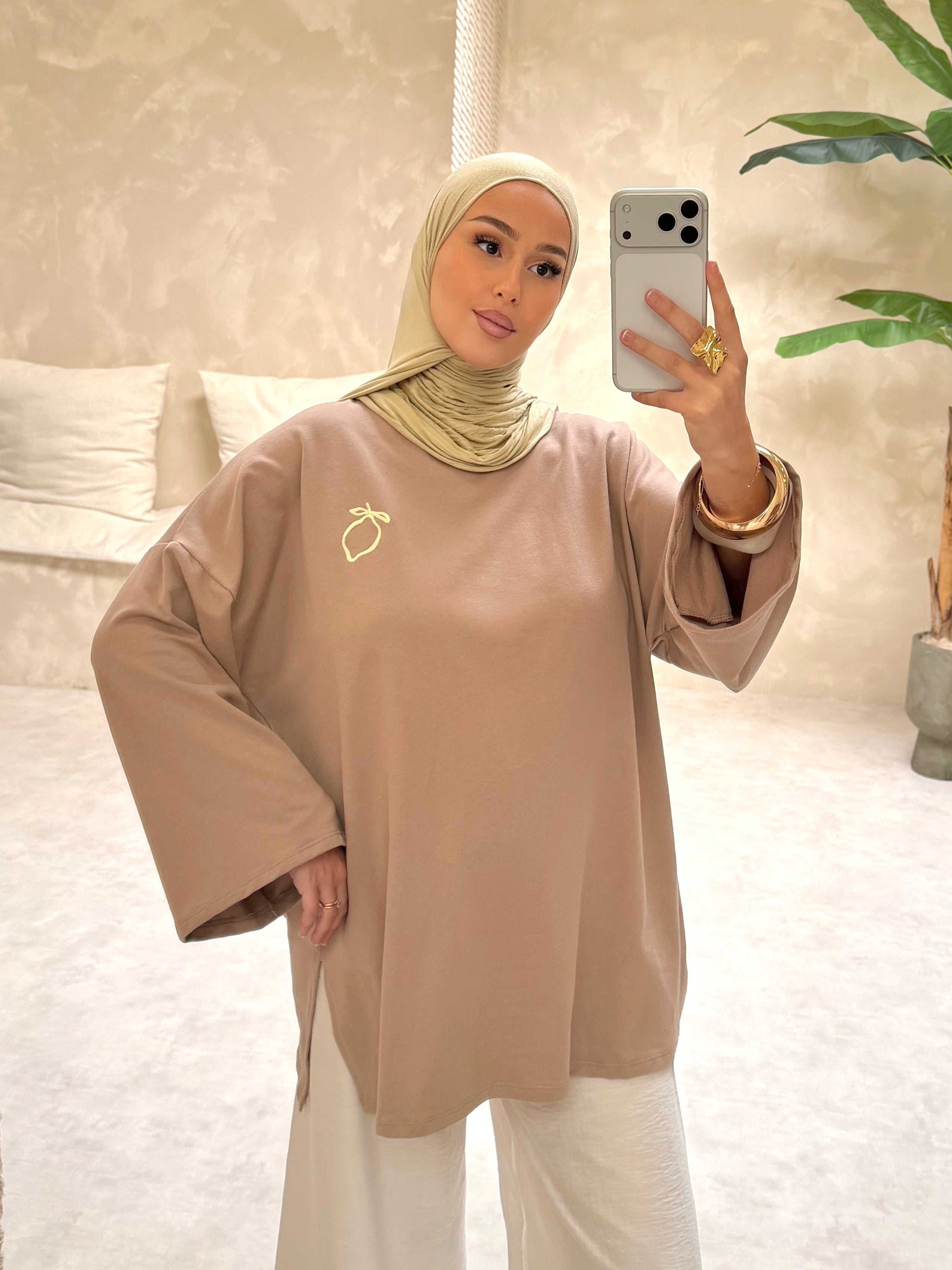 Tee shirt CITRON - taupe