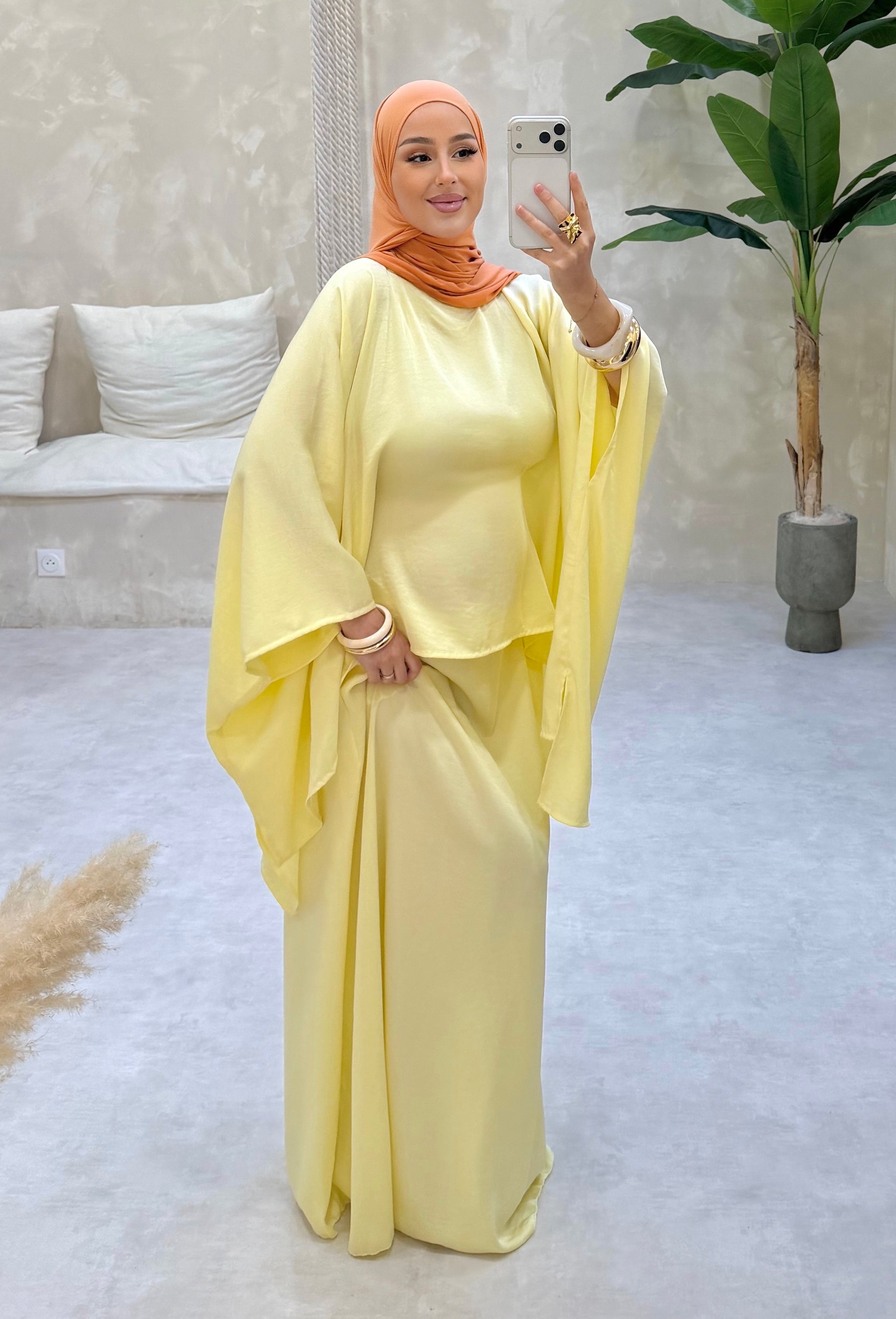 Ensemble - jaune pastel