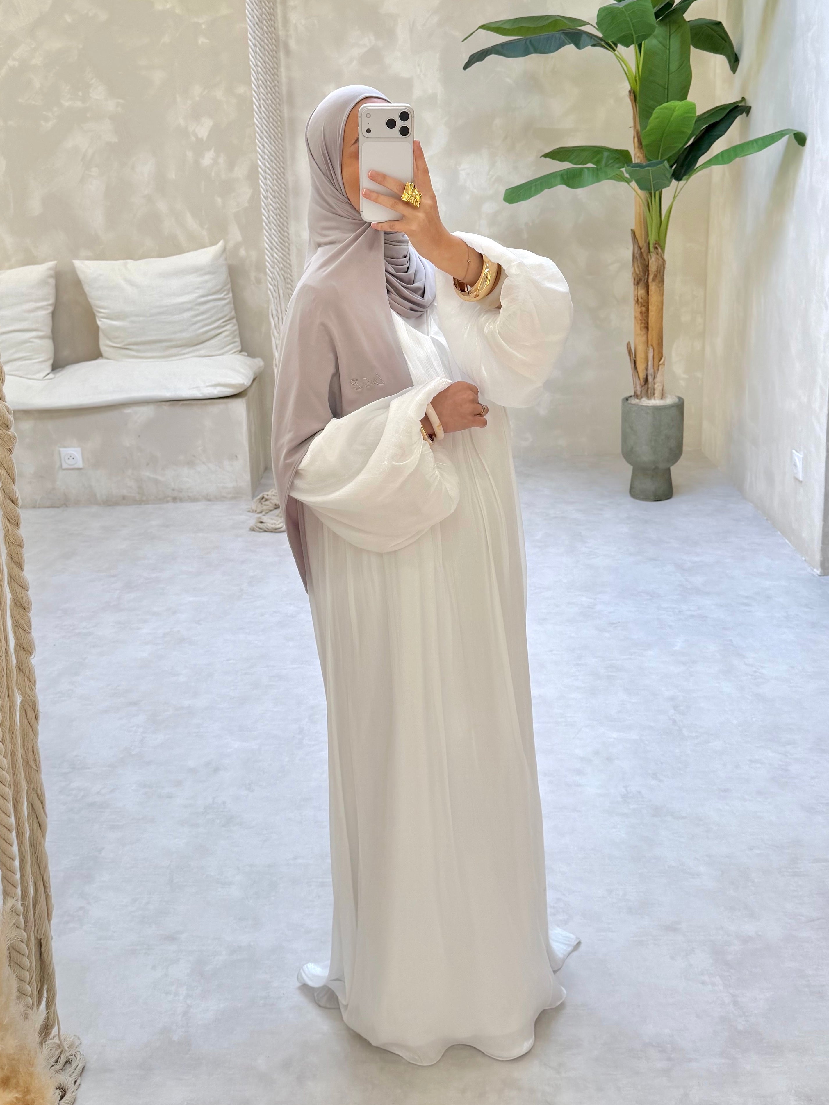 Abaya PRINCESSE - Blanche