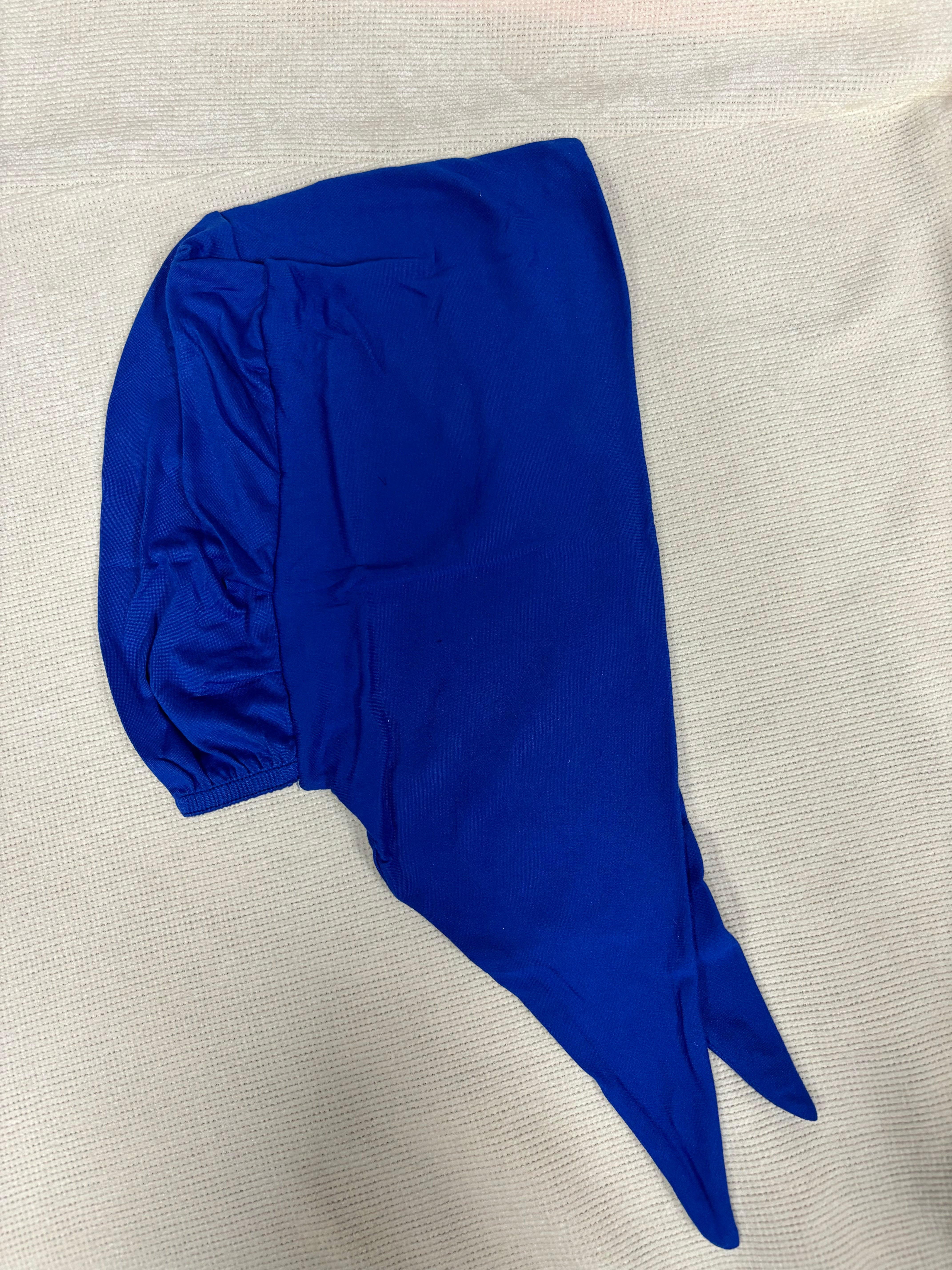 Bonnet à nouer bleu électrique